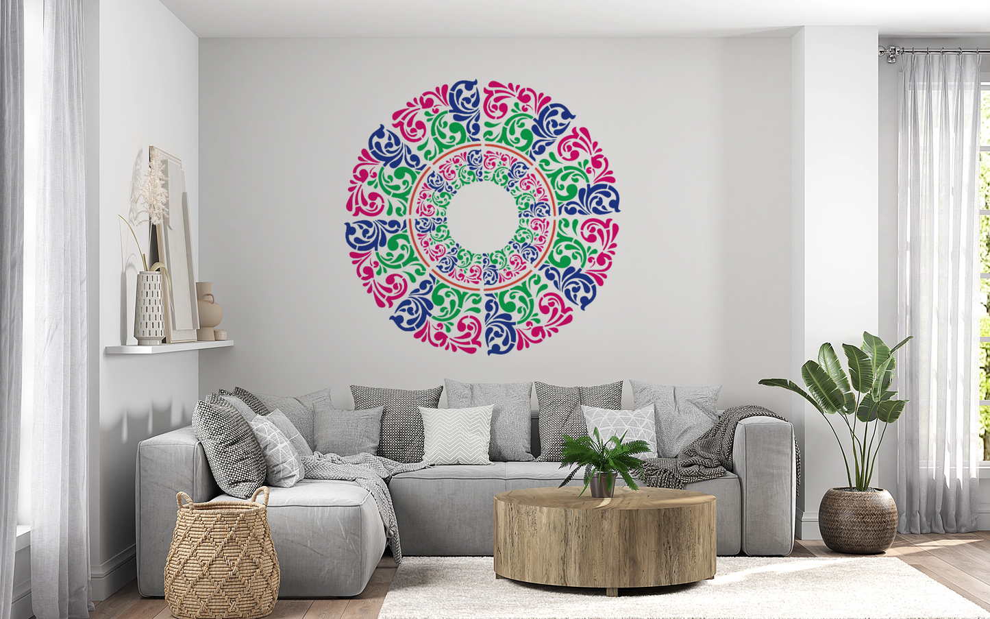 MaxxxMart -Mandala's   Wall Stencil-3 (Inches)