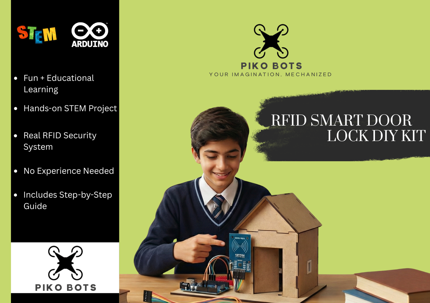 MaxxxMart - Piko Bots RFID Smart Door Lock DIY Kit